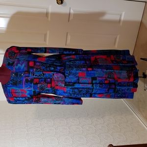 Vinage 1990s . Special Effects 2 Piece Dress. Muti Color Size 8-10